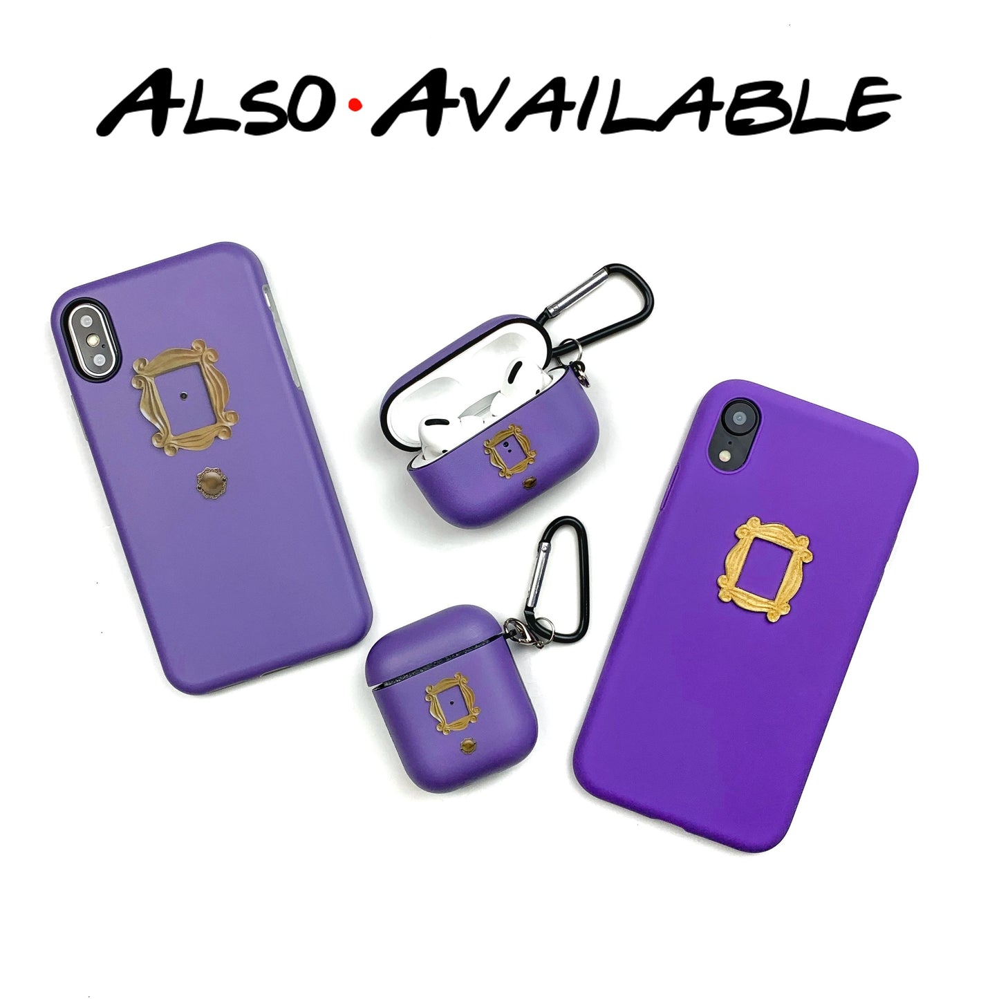 Friends Purple Door Gold Apple AirPods Pro / Pro 2 Case