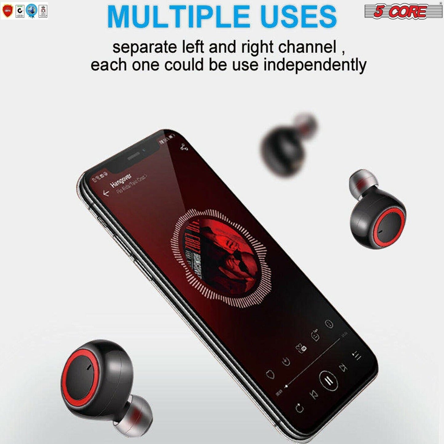 2 PACK Air pod Earphones Magnetic Waterproof Wireless Bluetooth 5.0