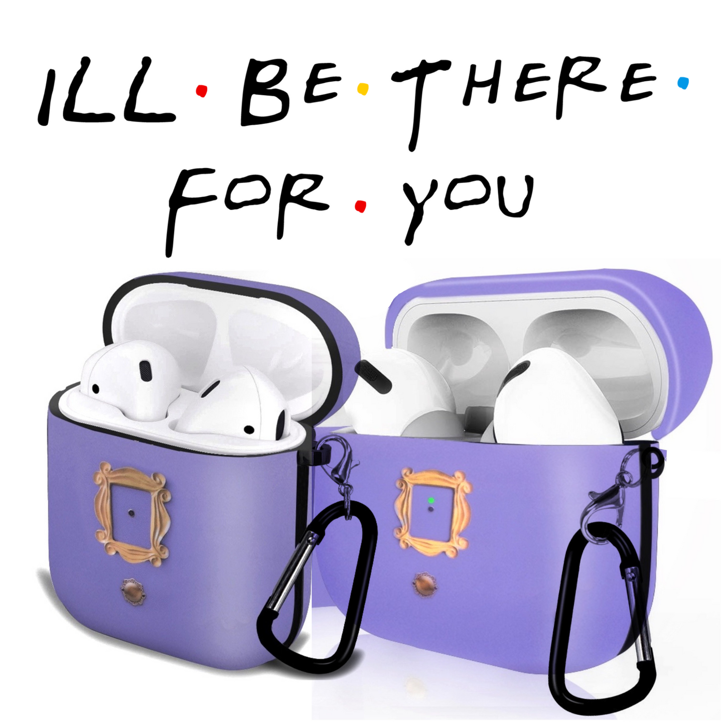 Friends Purple Door Gold Apple AirPods Pro / Pro 2 Case